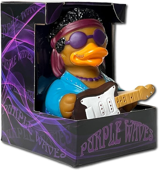 CelebriDucks - Purple Waves - Floating Rubber Ducks - Collectible Bath Toy Gift for Kids & Adults of All Ages