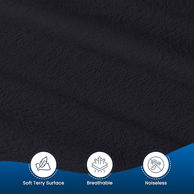 Utopia Bedding Waterproof Mattress Protector Queen Size, Premium Terry Mattress Cover 200 GSM, Breathable, Fitted Style with Stretchable Pockets (Black)