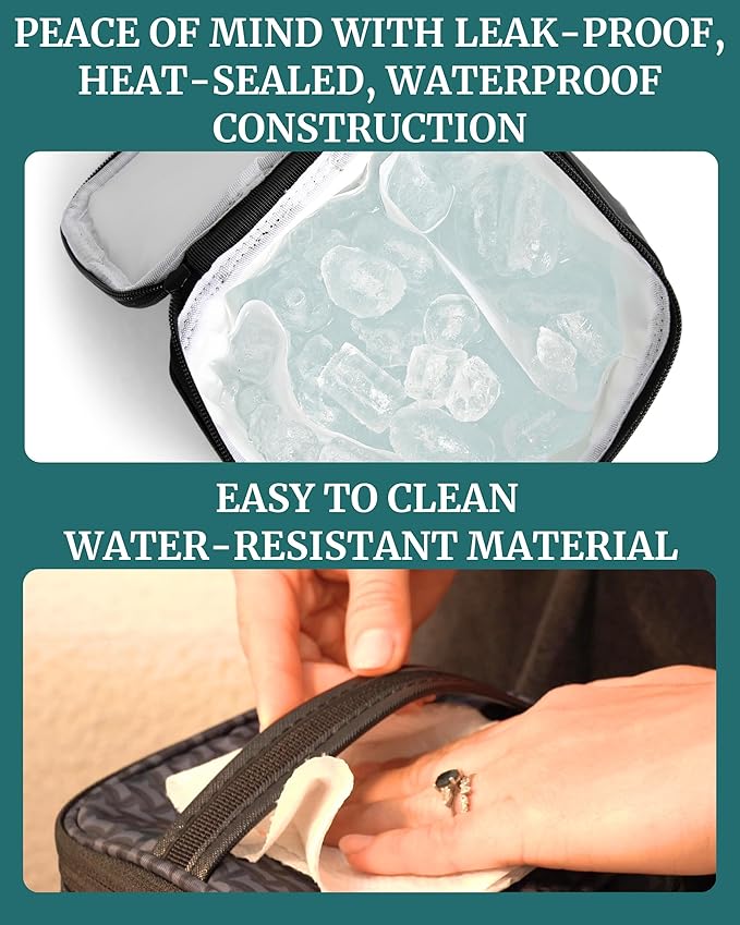 IDAHO JONES Baby Bottle Cooler Bag - Formula or Breast Milk Storage for Daycare, Travel & Airplane - Insulated Thermos Chiller - Carrier for Breastmilk or Lunch Box