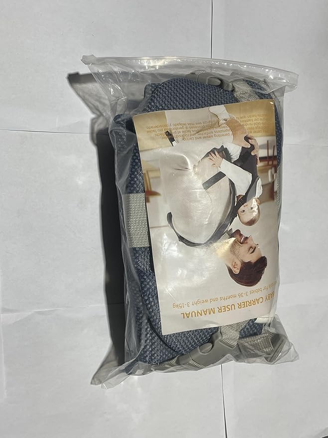 IULONEE Baby Carriers from Newborn with Detachable Bibs Ergonomic Portable Baby Front & Back Backpack Carry Adjustable Toddlers Carrier for Infant Within 33lbs Sky Blue