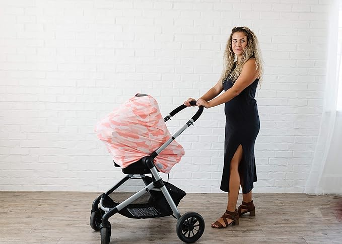 Remi Copper Pearl Multi-Use Cover: Car Seat, Nursing, Stroller - Stretchy Fabric, All-Season, Stylish Designs, Easy Access