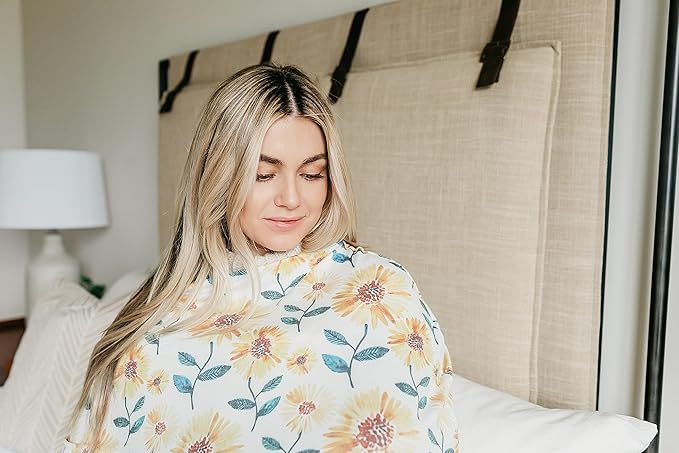 Sunnie Multi-Use Cover: Car Seat, Nursing & Stroller Cover - Stretchy Fabric, All-Season, Stylish Designs