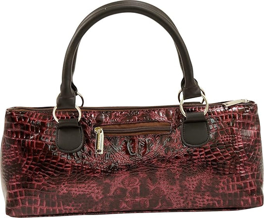 Wine Clutch Bag (Thermal Insulated) Trendy Women’s Carry Tote | Holds Red & White 750mL Bottles | Trendy Fashion | Incl. Portable Waiter-Style Corkscrew