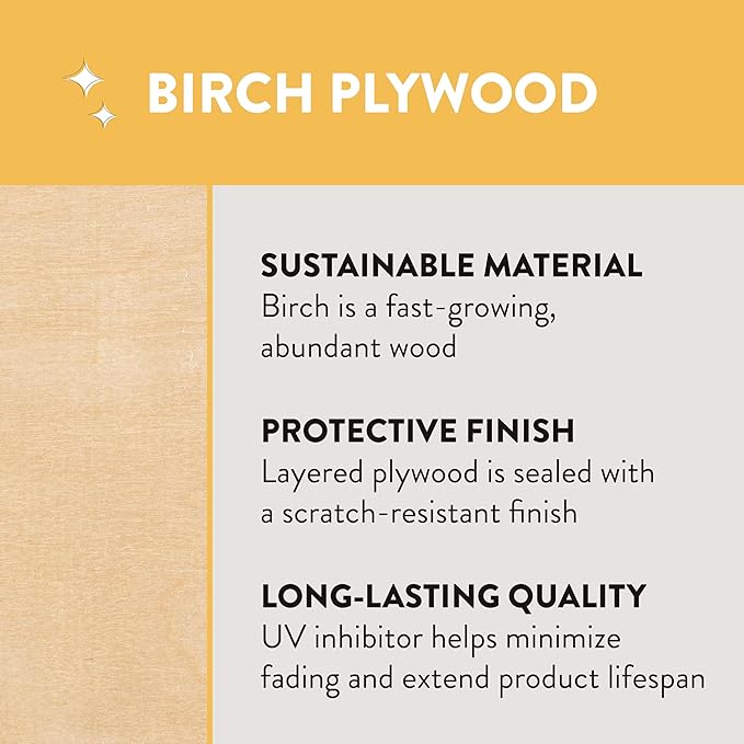 Hollow Building Blocks, Wooden Playset, Natural, 18-Piece