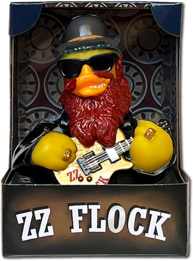 CelebriDucks - ZZ Flock- Eggs... She Knows How to Use 'Em - Floating Rubber Ducks - Collectible Bath Toy Gift for Kids & Adults of All Ages