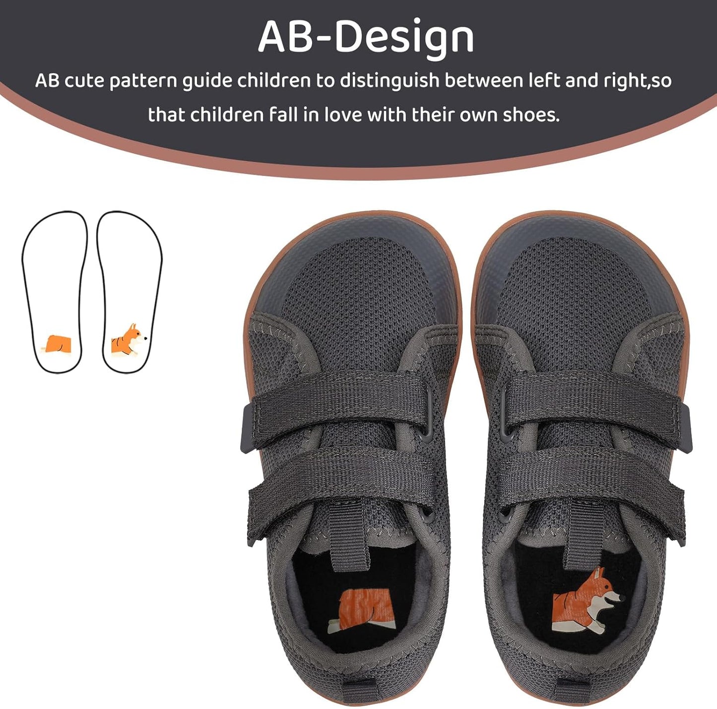 WateLves Toddler Little Kids Wide Barefoot Shoes The First Walking Shoes Girls Boys Breathable Zero Drop Minimalist Sneakers with Wide Toe Box Natural to Grow