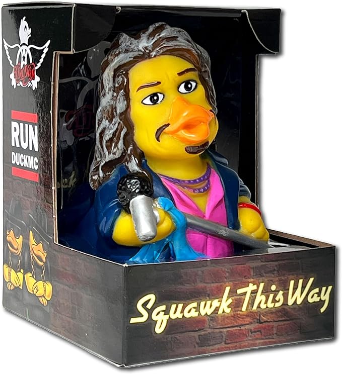 CelebriDucks - Squawk This Way - Floating Rubber Ducks - Collectible Bath Toy Gift for Kids & Adults of All Ages