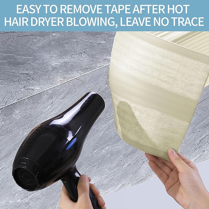 MABOZOO 8'' Extra Wide Seat Edge Cushion, 13.1 FT Length Foam Fireplace Cushion Soft Hearth Guard Bumper Pad Child Proof Padding Hearth Pad Edge Protector, Fireplace Baby Proofing for Baby (Cream)