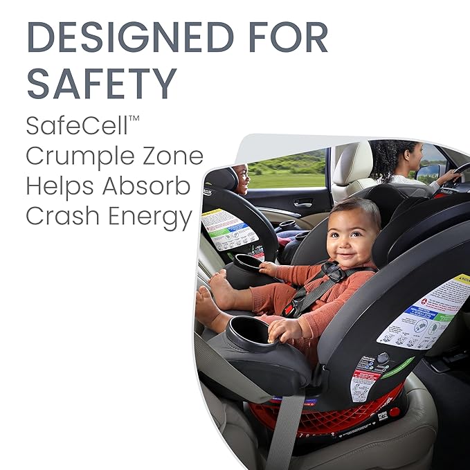 Britax One4Life Convertible Car Seat, 10 Years of Use from 5 to 120 Pounds, Converts from Rear-Facing Infant Car Seat to Forward-Facing Booster Seat, Machine-Washable Fabric, Onyx Stone