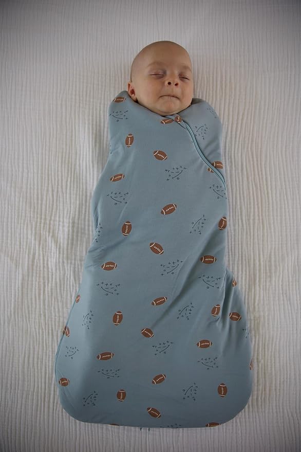 GUNAMUNA Swaddle Wrap for Newborns – Arms In or Out, Easy Diaper Changes with WONDERZiP, Soft Sleep Sack, 2.5 TOG