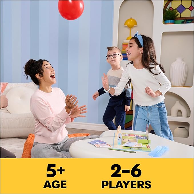 Spin Master Games, Bluey Beat The Parents, Head-to-Head Trivia & Fun Family Game Night Challenges, Easy Play, Bluey Toys, Kids & Family, 2-6 Players, for Ages 5 & Up