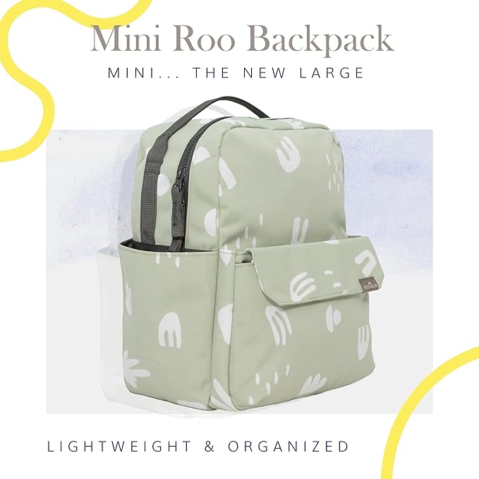 RED ROVR Mini Roo Lightweight Backpack | 6 pockets for everyday essentials (Pear Doodle)