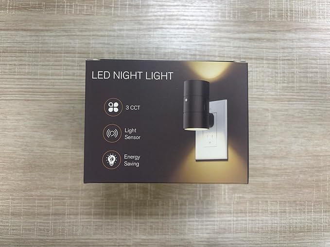 NIORSUN Night Lights Plug into Wall, Dimmable with 3 Color Modes & Auto On/Off Sensor, Ultra-Slim Nightlight for Hallway, Bathroom, Bedroom, Nursery, Kitchen (4 Pack, White)