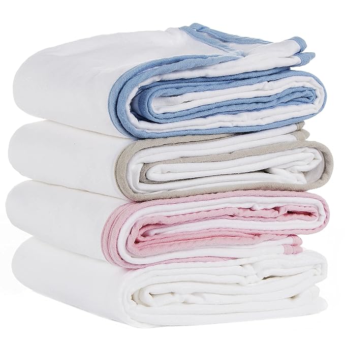 MOMS ON CALL Baby & Newborn Swaddle Blanket | 0-3 Months | Nursery Baby Gift | 48 X 48 Inch | 100% Cotton | French Grey