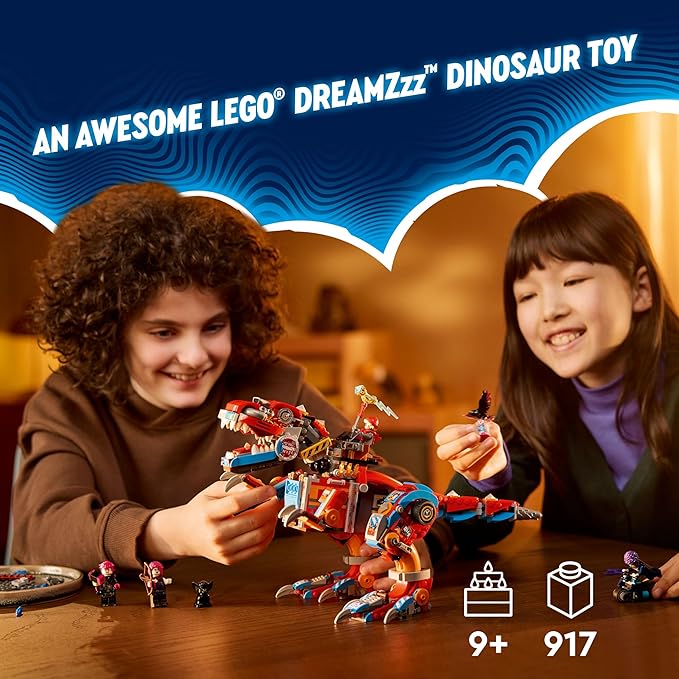 LEGO Dreamzzz Cooper’s Robot Dinosaur C-Rex Building Toys - Dinosaur Toys for Kids, Boy & Girls, Ages 9+ - Birthday Gift for Children - 71484
