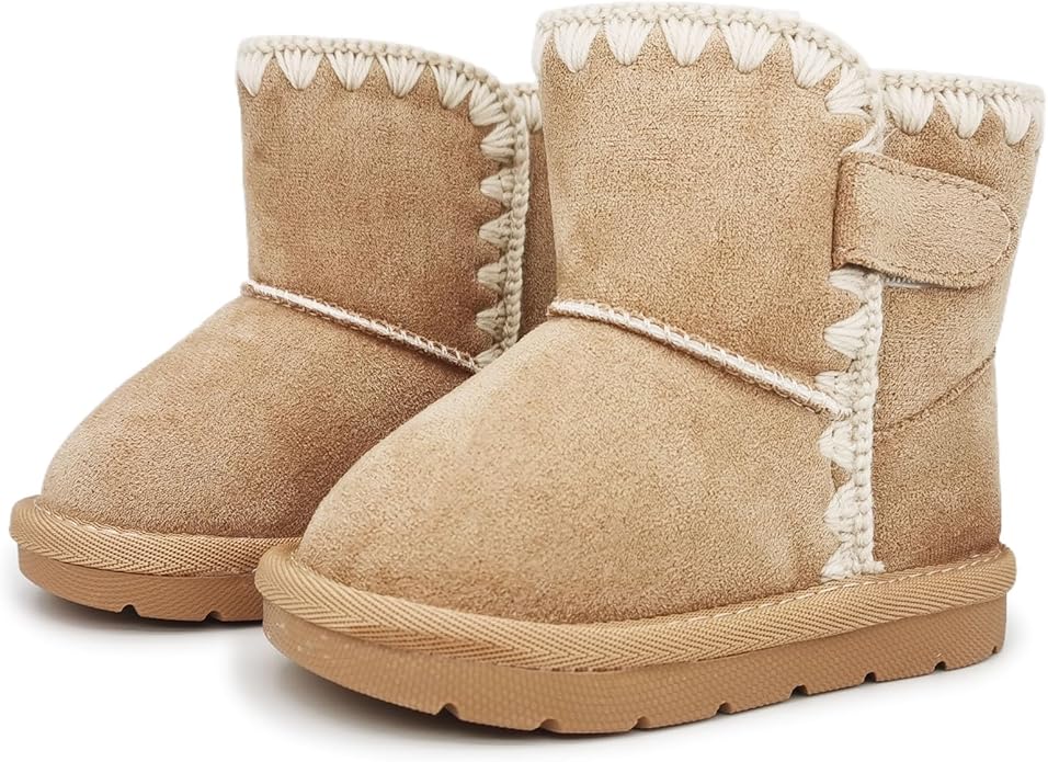 Baby Boots Winter Snow Booties Infant Boys Girls Outdoor Warm Shoes for Cold Weather 6 9 12 15 18 24 Months