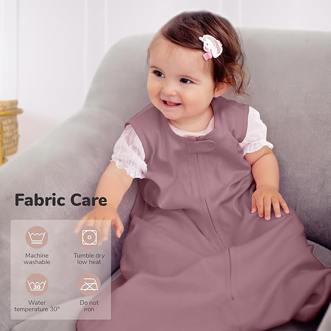 Baby Sleep Sack 1.0 TOG, Organic Cotton Baby Wearable Blanket with Two-Way Zipper, Swaddle Transition Baby Sleeping Bag, All-Season Sleep Sack for Newborn Infant Toddler Boy Girl, 2-Pack