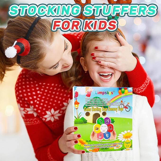 Limpskys Sorting Toys, Color Sorting Sensory Toys, Sensory Toys for Toddlers, Autism Toys for Toddlers 3-4, Quiet Fidget Toys,Color Matching Game (Multicolor-Animal)