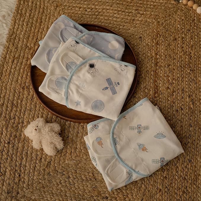 GLLQUEN BABY Swaddles for Babies Boys and Girls - Newborn Swaddle Sack 3 Pack, Baby Swaddle 0-3 Months, Soft Sleep Sack, Blanket Wrap, Space & World, Baby Essentials
