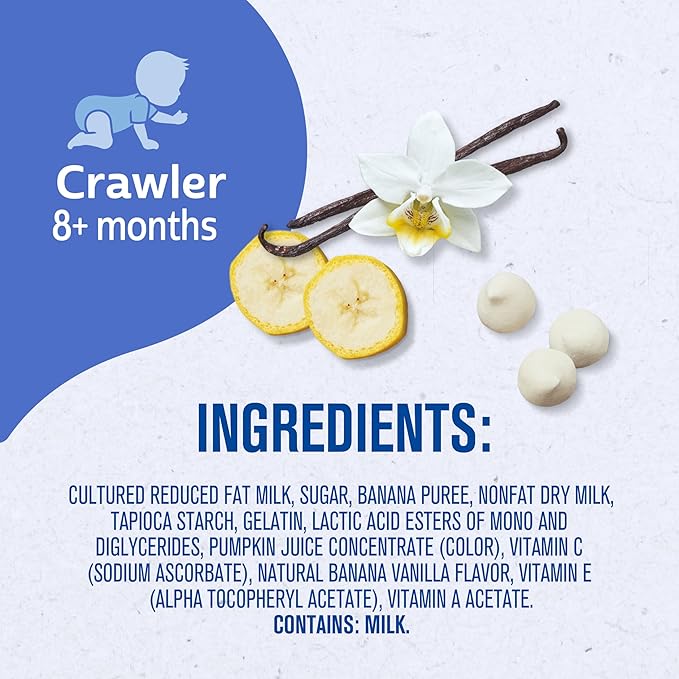 Gerber Baby Snacks Yogurt Melts, Banana Vanilla, 1 Ounce (Pack of 7)