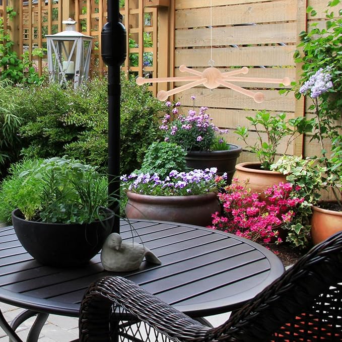 Wooden Mobile Frame Kit - Bed Bell Wind Chimes Crib Hanger Bedroom Ceiling Mobiles Toy Decoration Wind Chime