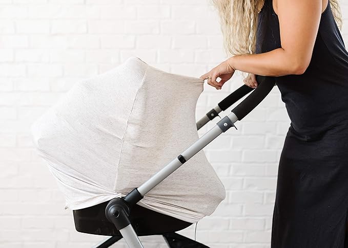 Oat Copper Pearl Multi-Use Cover: Car Seat & Stroller Cover - Sun Protection, All-Season Use, Stylish Designs