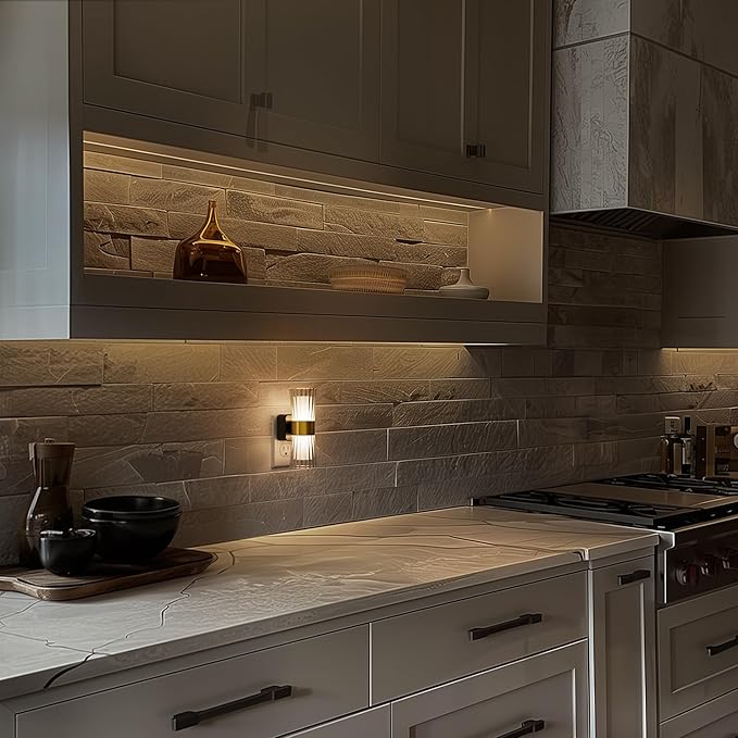 Night Light Plug into Wall, 2 Pack, 320° Rotation Night Light with Dusk to Dawn Light Sensor, Soft White 3000K, 0-100LM Adjustable Brightness, Unique Elegant Design for Use in Bedroom, Hallways