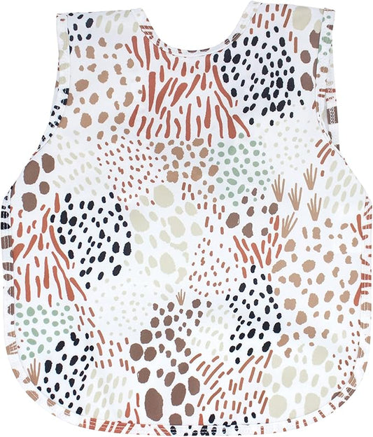 BapronBaby Animal Prints Bapron - No Neck Tie Safer Bib - Baby & Toddler - Soft Waterproof - PVC, BPA & Phthalate Free - 6m+