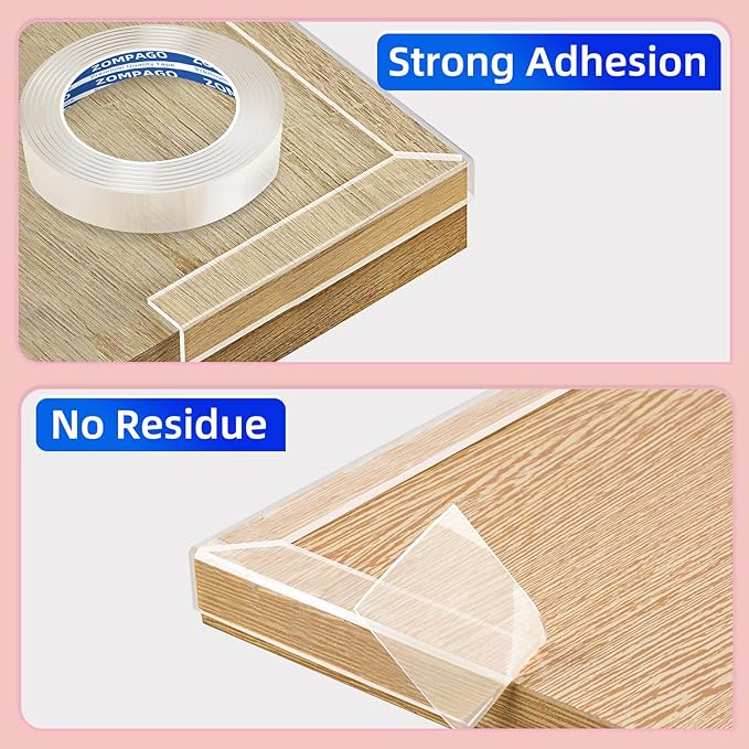 Clear Soft Corner Protectors for Furniture Strip,1.6in x9.84FT,Sharp Edge & Table Bumper,Window Edge,Wall Protector,Soft Corner Guards Safe for Proof,Table Corner Protectors in Family