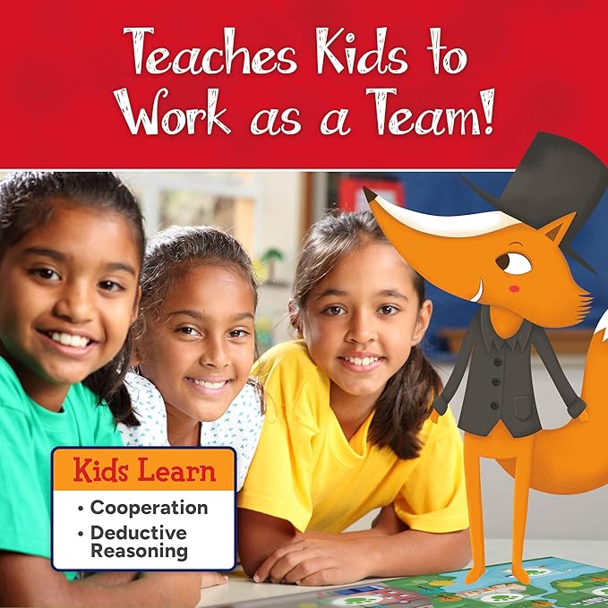 OUTFOXED, A CLASSIC WHO DUNNIT GAME FOR PRESCHOOLERS, 4 players