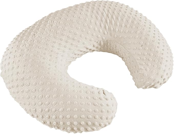 Nursing Pillow for Bottle and Breastfeeding, Ergonomic Comfort Nursing Essentials for Mom and Baby, Feeding Support Pillow with Removable Cover, Easier and Healthier Nursing (Fog)