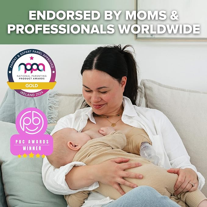 haakaa Manual Breast Pump with Flower Stopper Set, Gen.2 Silicone Hand Pump with Suction Base, BPA Free (4oz/100ml, Blush)