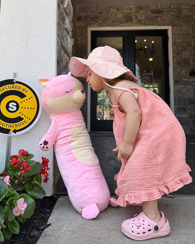 HONGTEYA Baby Sun Hat Toddler Girl Beach Hat Adjustable Outdoor Summer Hat UPF 50+ Sun Protection Wide Brim Infant Kids