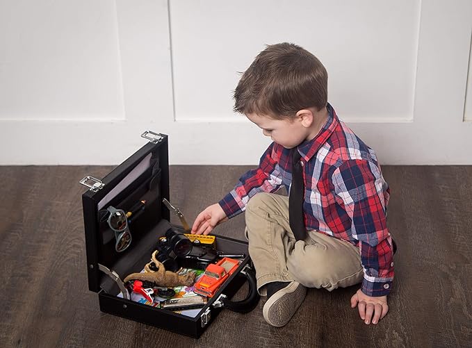 Childs dress up Briefcase, Kids pretend play suitcase, toy