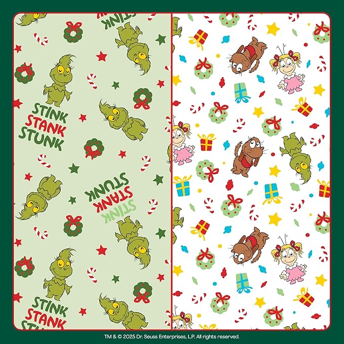 Hello Bello Dr. Seuss Baby Grinch Premium Diapers, Size 5 (27+ lbs), 48ct Plus Bonus Wipes: Softness & Protection for Sensitive Skin