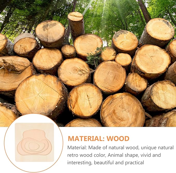 Wooden Multi Layered Puzzles, Life Cycle of Frog, Cartoon Montessori Toy DIY Puzzle Early Educational Toy Preschool Learning Game for Boys & Girls 3 Years and Above