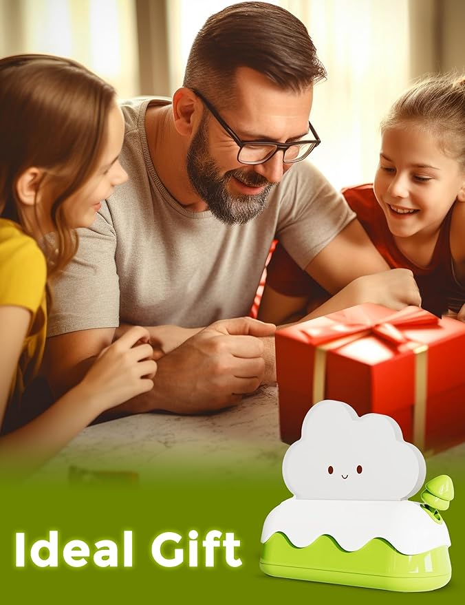 L LOHAS LED Cute Desk Decor Cloud Lamp Night Light for Kids, Kawaii Sleep Light, Rechargeable 7 Colors Lamp, Room Decor, Gifts Ideas for Baby Kids Girls Teens Teenages