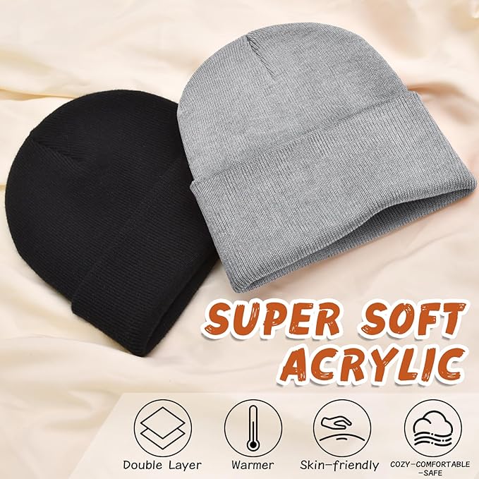 ZOORON Toddler Beanie Baby Beanies for Boys Girls Kids Winter Hats Children Knit Warm Caps 0-12years