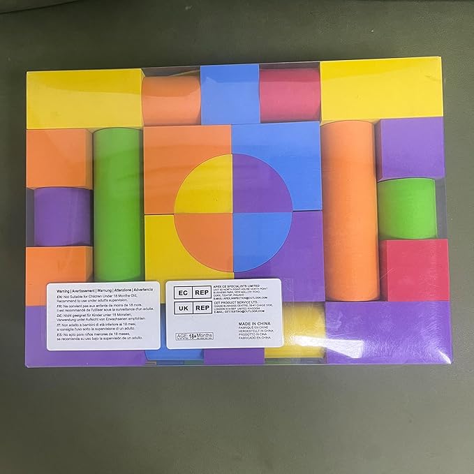 Large Foam Blocks for Toddlers 3-5 Years, Big Building Blocks Set, Soft Stacking Blocks, Education & Learning Montessori Toys for 3+ Years Old Boys&Girls (61PCS)