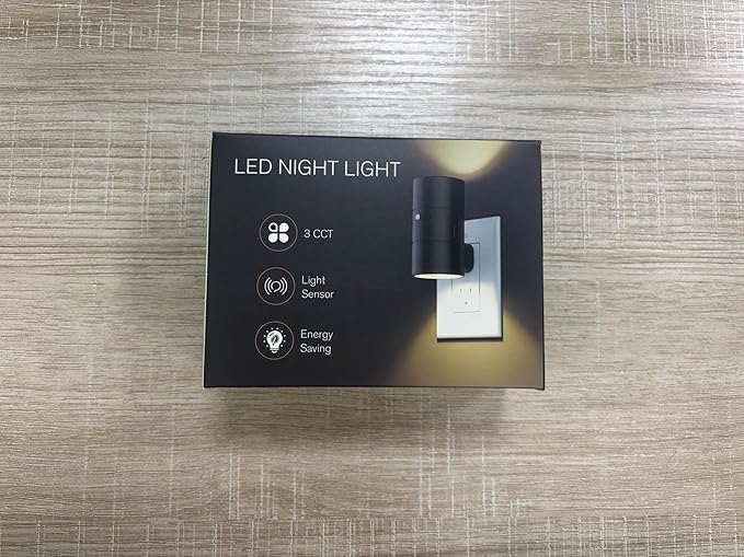 NIORSUN Night Lights Plug into Wall, Dimmable with 3 Color Modes & Auto On/Off Sensor, Ultra-Slim Nightlight for Hallway, Bathroom, Bedroom, Nursery, Kitchen (2 Pack, White)