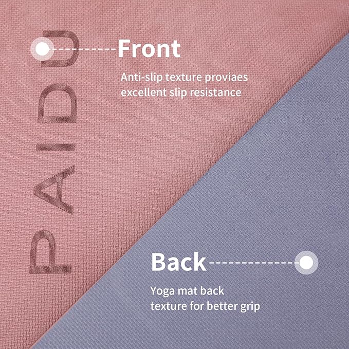 Yoga Mat Non Slip Anti-tear,extra thick-2/5 inch（10MM）High Resiliency Professional POE Yoga Mats for Women Men Kids,72"x24"inch,Workout, Yoga, Pilates and Floor Exercise, with Carrier Strap