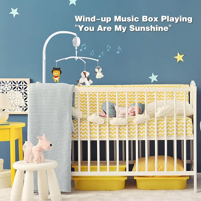 23 inches DIY Baby Crib Mobile Arm,Mobile arm for Crib,Nursery Mobile arm,Baby Mobile Hanger, The Claw Part Can be Adjusted Width，DIY Toy Decoration