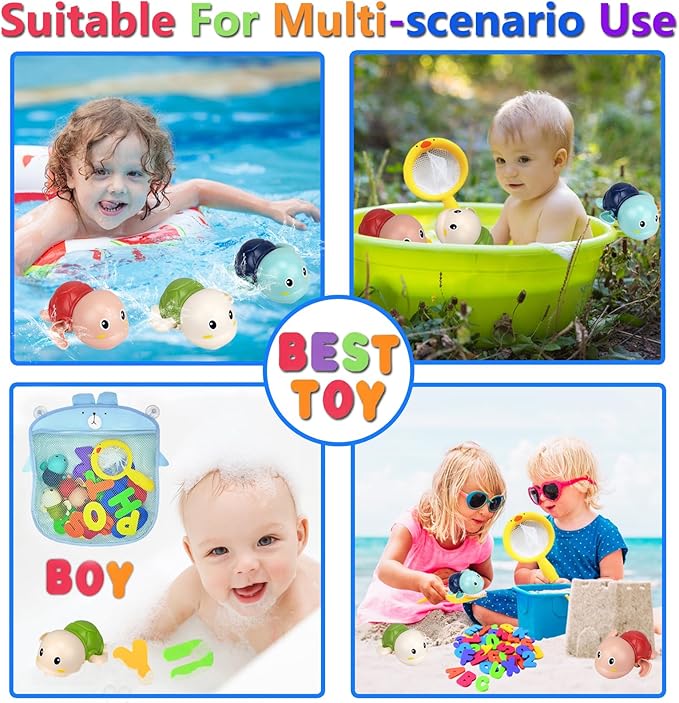 Bath Toys Kids Age 1-3 - Foam Bath Letters And Numbers Abc Alphabet Learning Toys Bathtub Toys Toddlers 2-4 Water Pool Shower Tub Toy Babies Infant 6-9-12-18-24 Months Gifts For 1-6 Year Old Boy Girl