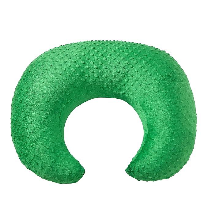 Nursing Pillow and Positioner with Cover for Breastfeeding and Bottle Feeding, Propping Baby, Tummy Time, Baby Sitting Support, Awake-Time Support (Fern Green, 23.6" x 19.7" x 7.5")