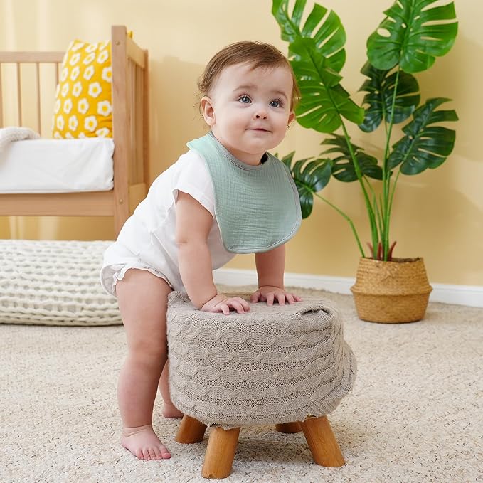 Muslin Baby Bibs Cotton Baby Drool Bandana Bibs for Baby Girls Boys Infant Newborn Toddler Drooling and Teething