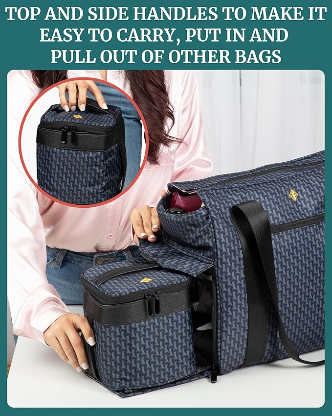 IDAHO JONES Baby Bottle Cooler Bag - Formula or Breast Milk Storage for Daycare, Travel & Airplane - Insulated Thermos Chiller - Carrier for Breastmilk or Lunch Box