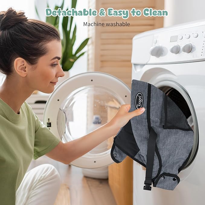 Booster Seat for Dining Table: Portable Toddler Booster Chair with Safety Buckle and Height Adjustable, Foldable Baby Feeding Chair, Kids High Chair Booster Seat for Kitchen Home Travel - Yellow