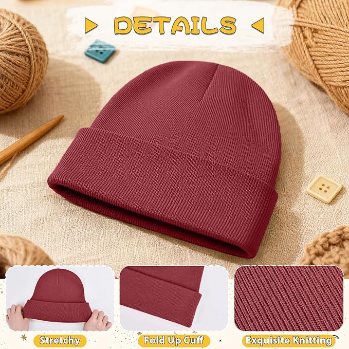 ZOORON Toddler Beanie Baby Kids Beanies Warm Winter Hat Knit Skull Cap for Boys & Girls Soft Children Infant Hat