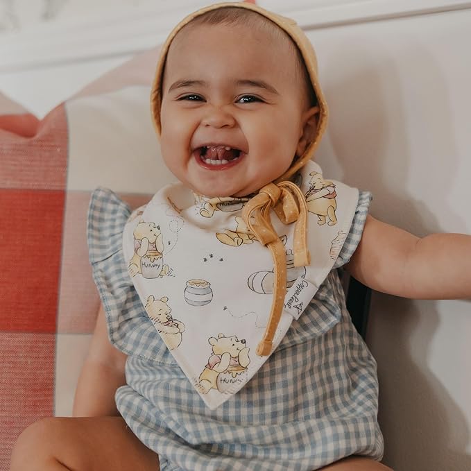 Copper Pearl Baby Bandana Drool Bibs for Drooling and Teething 6 Pack Gift Set Winnie The Pooh