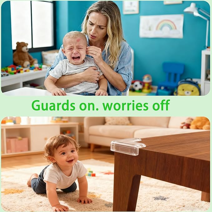 Baby Corner Protector Corner Protector Baby Furniture Corner Protection Transparent Cover Sharp Furniture and Table Top Edges with Adhesive 12 Pack(L-Shaped)